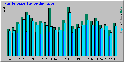 Hourly usage for October 2026